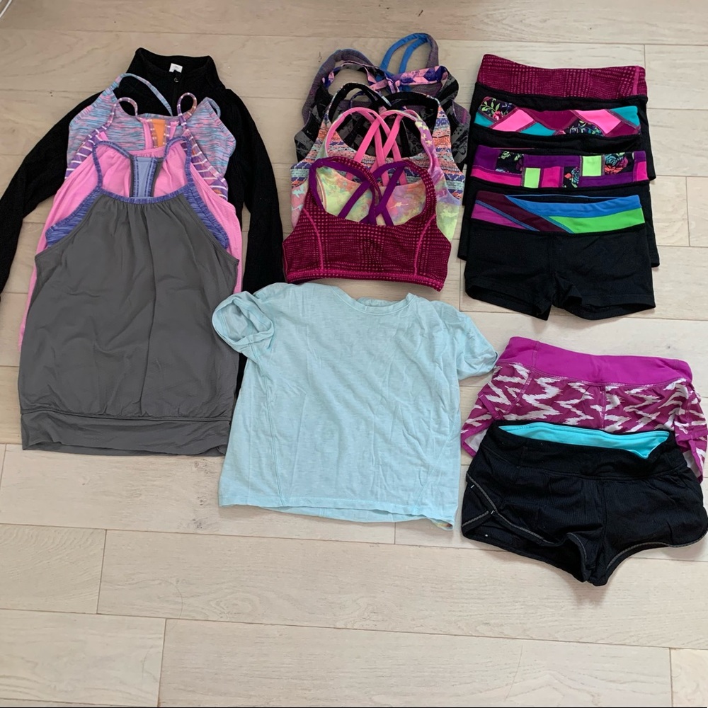 MEGA BUNDLE DEAL Size 10 Ivivva (Lululemon Girls) 16 ITEMS